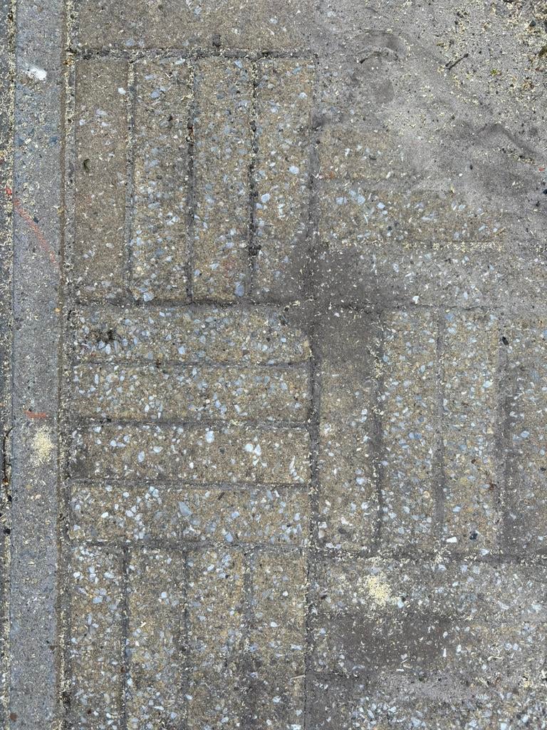 Gratis terras klinkers, Tuin en Terras, Ophalen, Gebruikt, Beton, Klinkers
