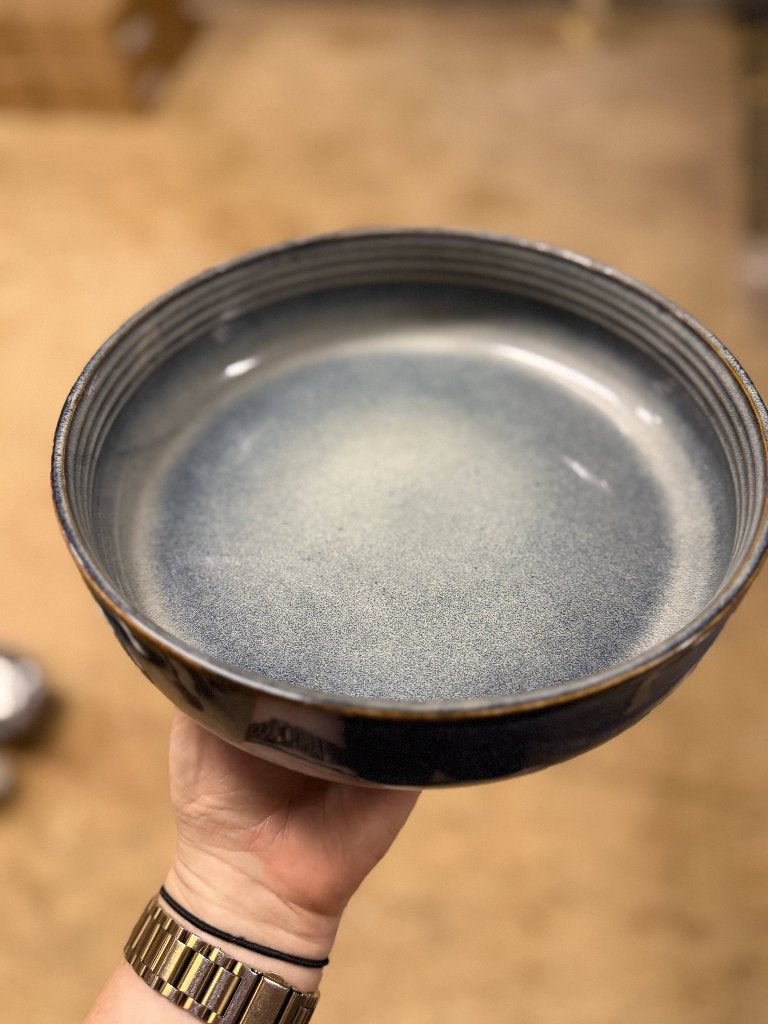 Blauw diep bord 15 stuk, Ophalen