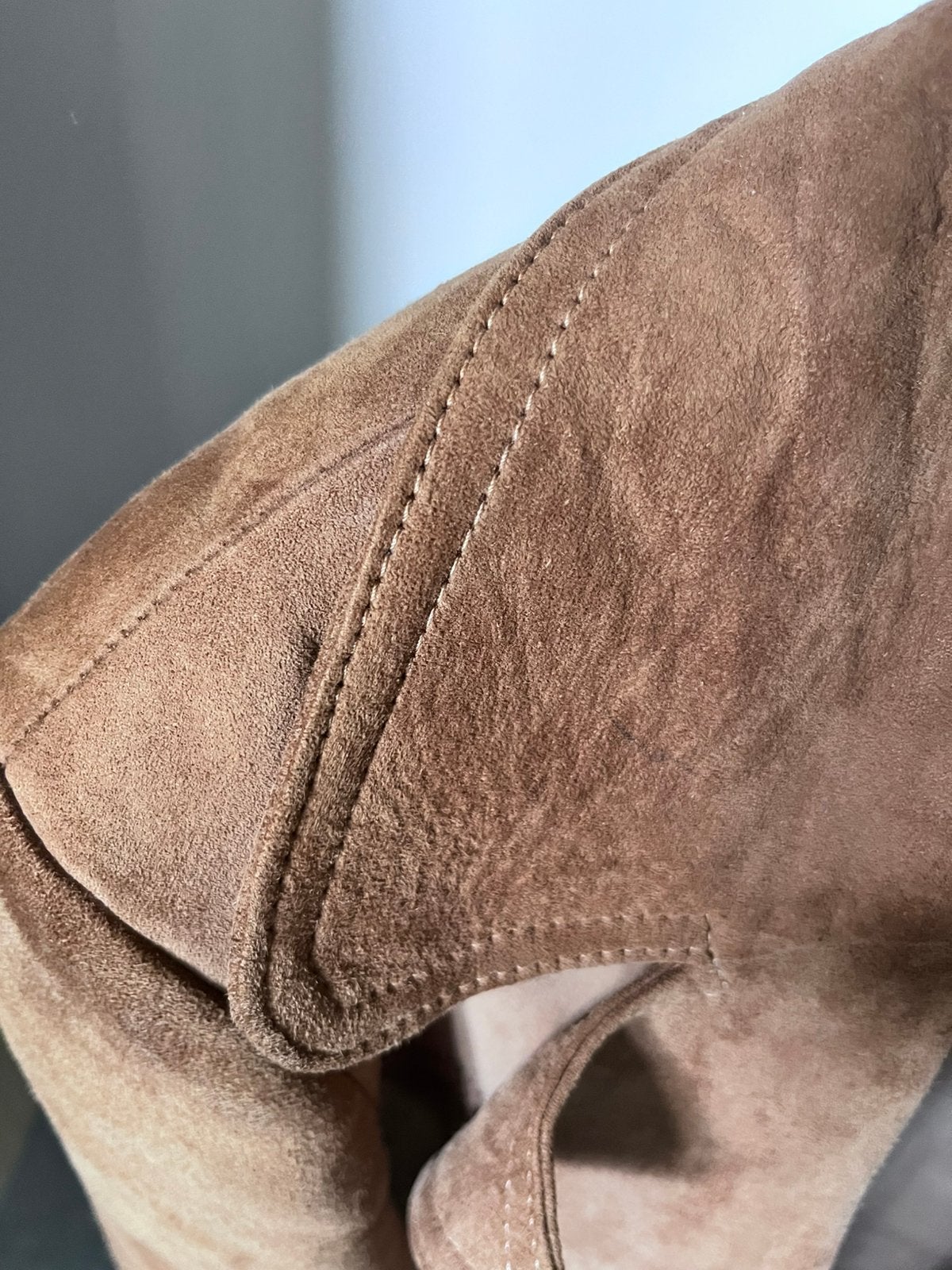 Veste en cuir d’agneau, Vêtements | Hommes, Enlèvement, Porté, Taille 56/58 (XL), Brun