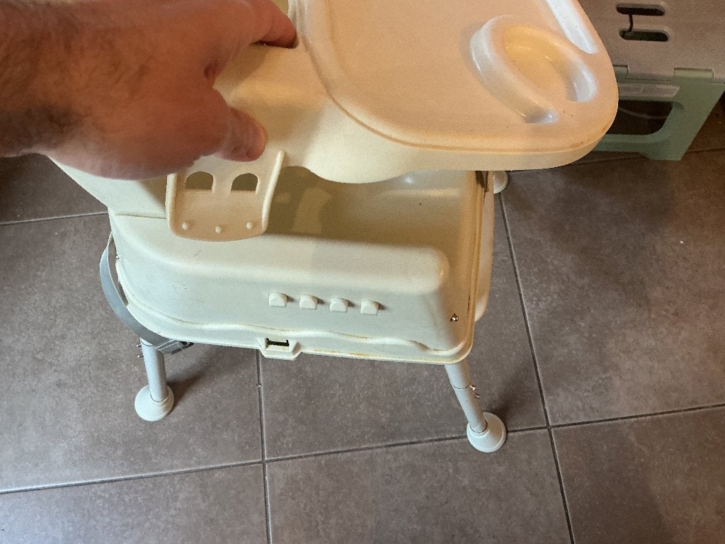 Chaise haute bébé avec plateau à clipser, Enlèvement, Comme neuf, Chaise évolutive, Plateau amovible