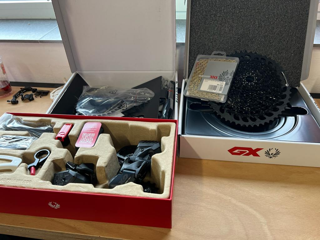 Sram GX AXS met carbon crankstel / nieuw met garantie, Fietsen en Brommers, Fietsonderdelen, Gravelbike, Nieuw, Ophalen of Verzenden