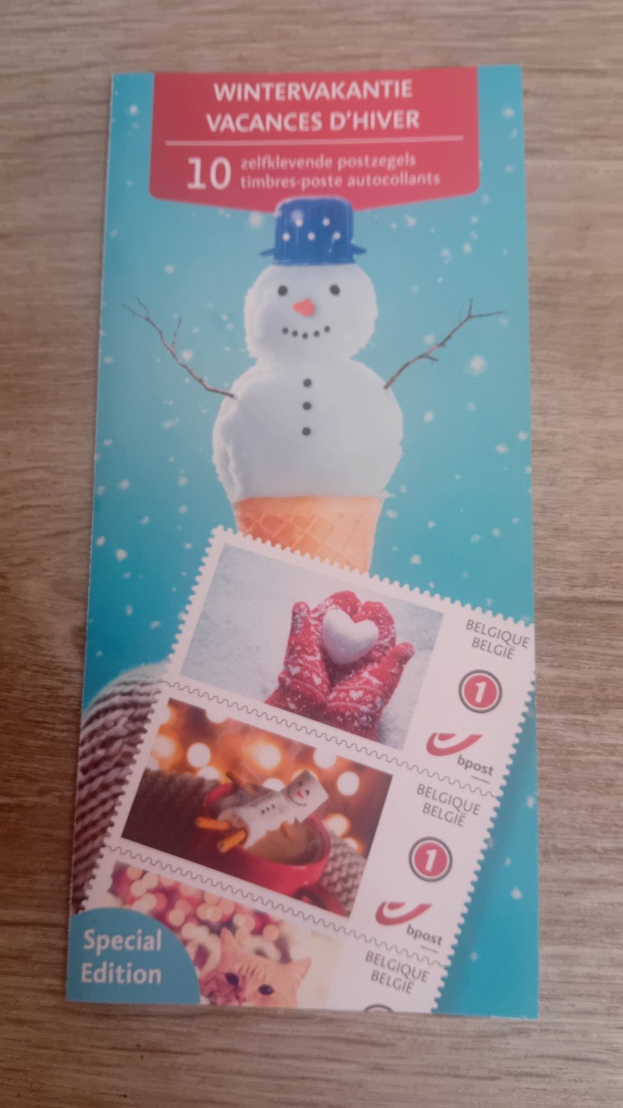 10 timbres poste neufs, Timbres & Monnaies, Timbres | Europe | Belgique, Enlèvement, Non oblitéré, Autocollant, Noël