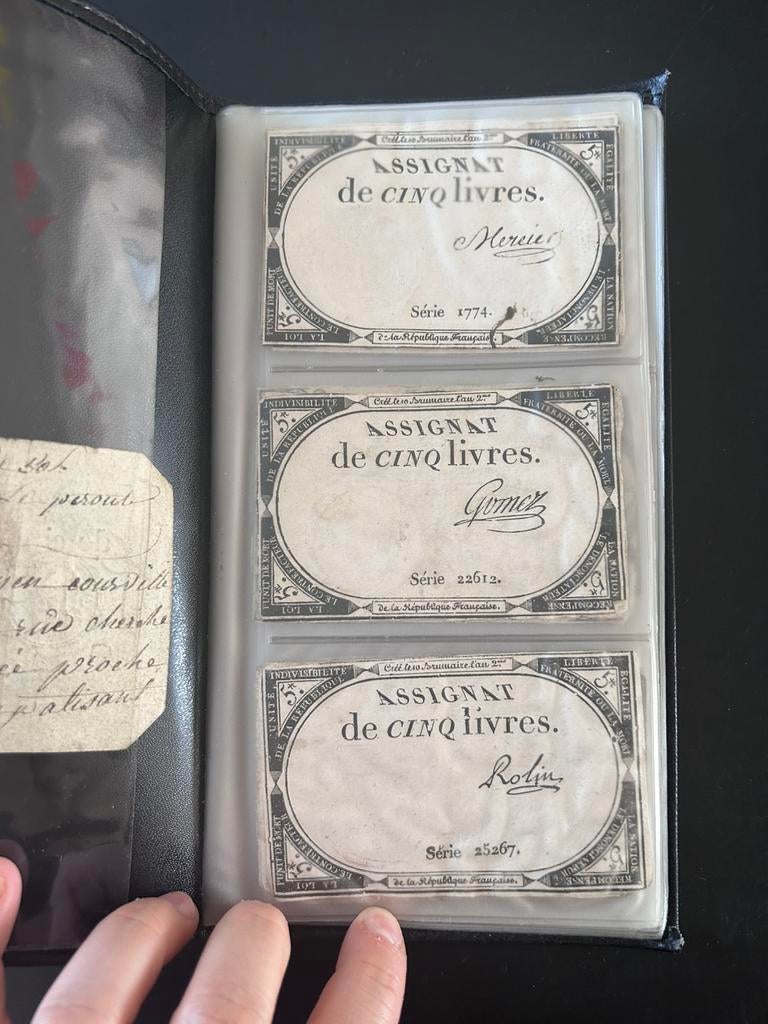 Lotje assignaten, Postzegels en Munten, Ophalen