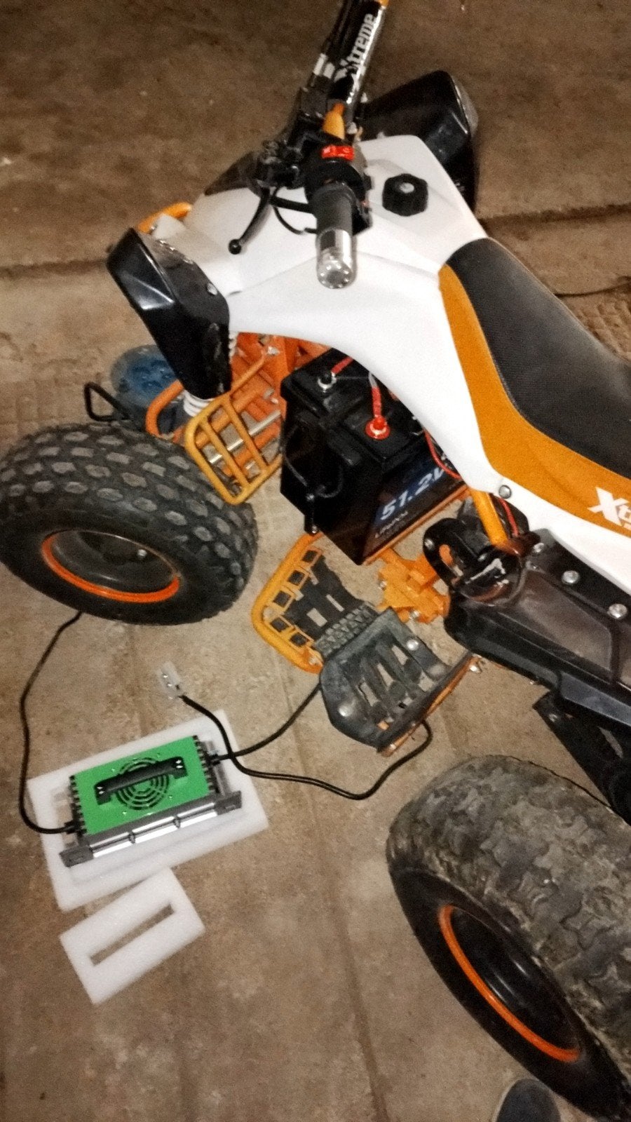 quad électrique, Enlèvement