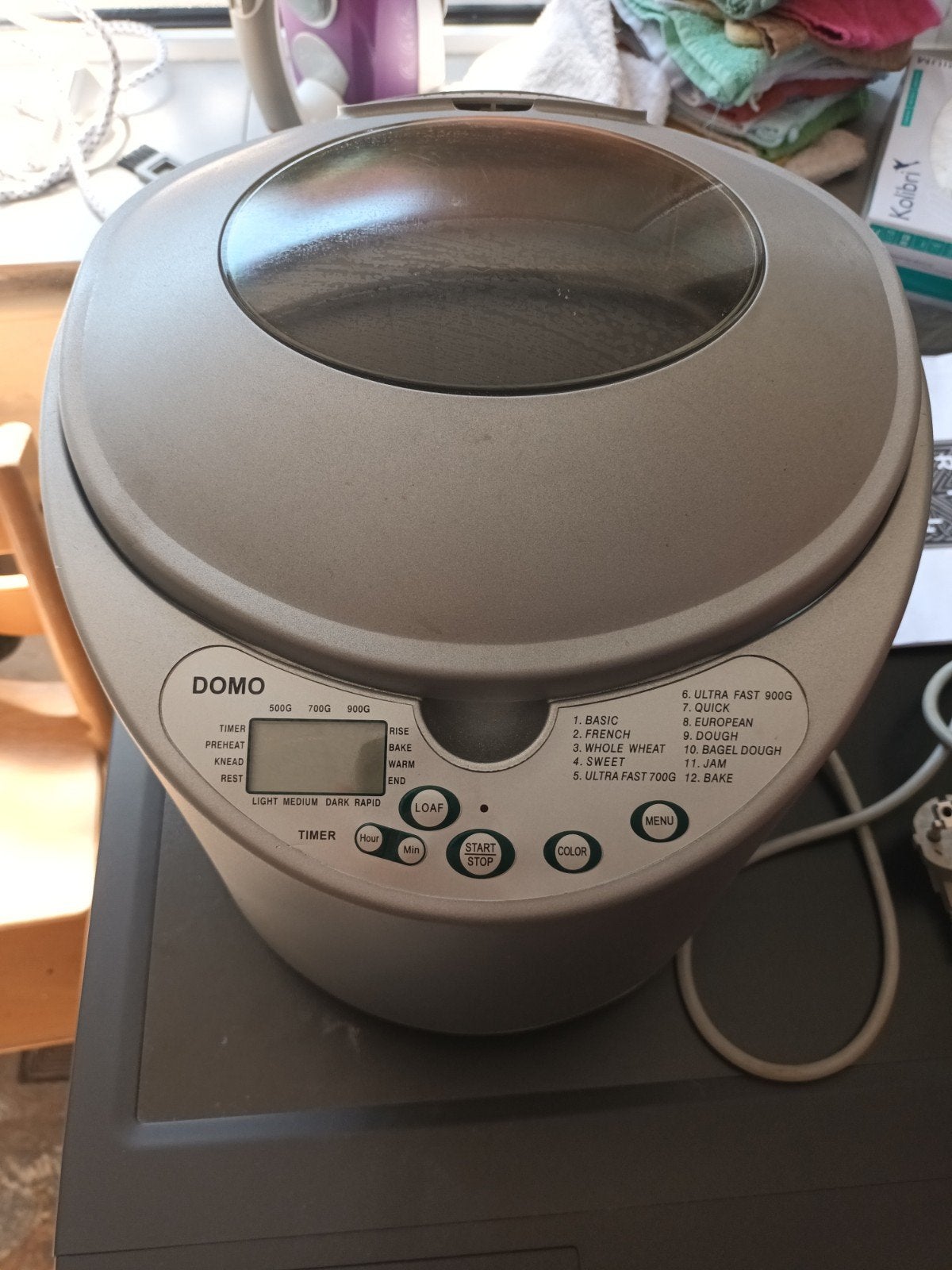 broodbakmachine, Ophalen