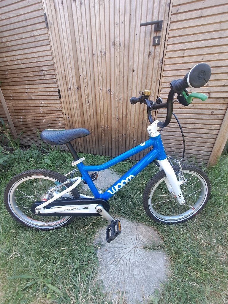 Woom 3 kinderfiets, Fietsen en Brommers, Ophalen, 16 tot 20 inch, Velgrem, Zo goed als nieuw
