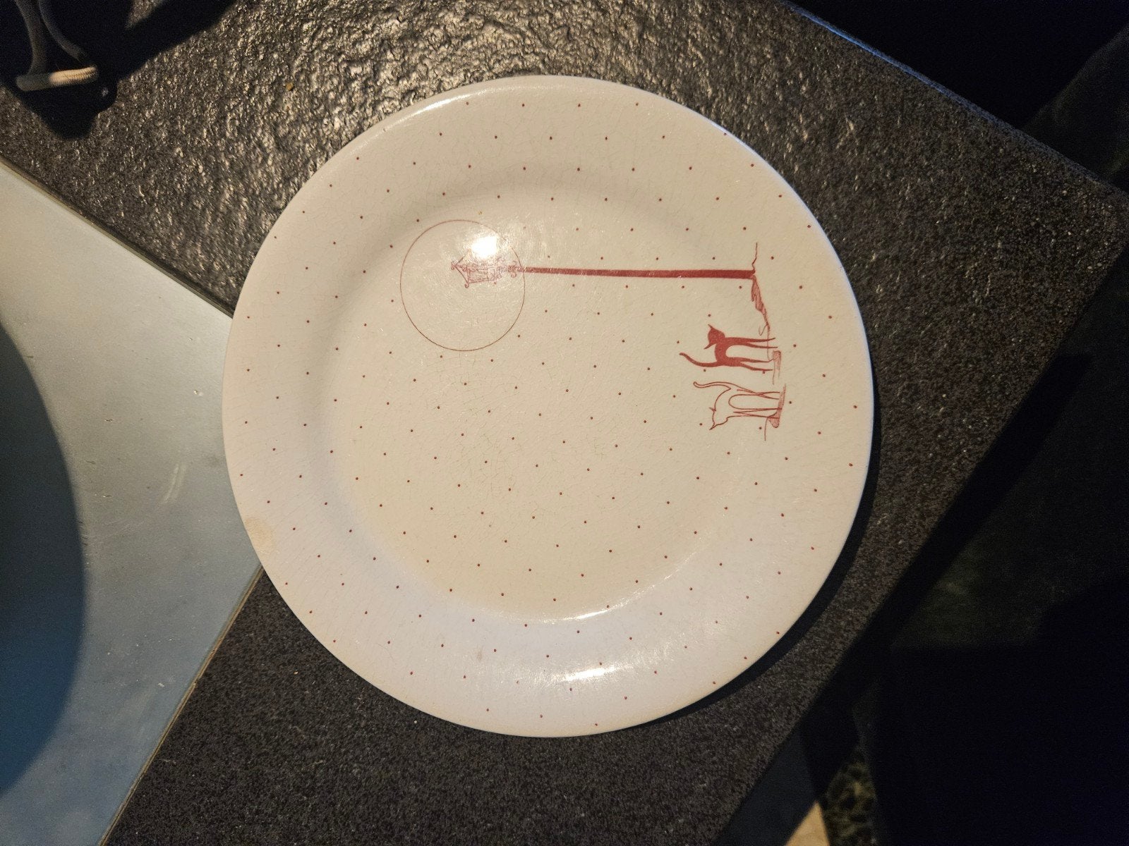 2 assiettes anciennes ironstone tableware, Enlèvement