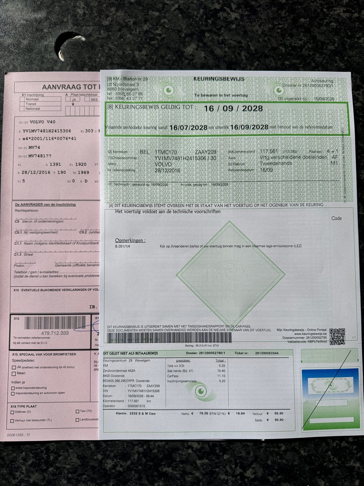Volvo V40 2 L Diesel 2016 Euro 6b, Achat, Euro 6, Entreprise, Diesel