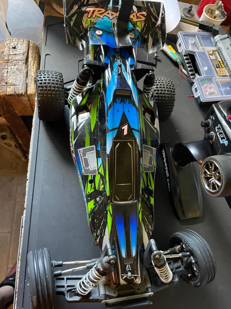 Traxxas bandit vxl rtr plus pièces, Hobby & Loisirs créatifs, Échelle 1:10, Voiture off road, Enlèvement, Utilisé