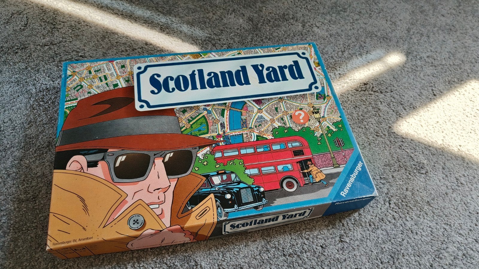 Originele Scotland Yard (met zwart-witte plattegrond!), Ophalen