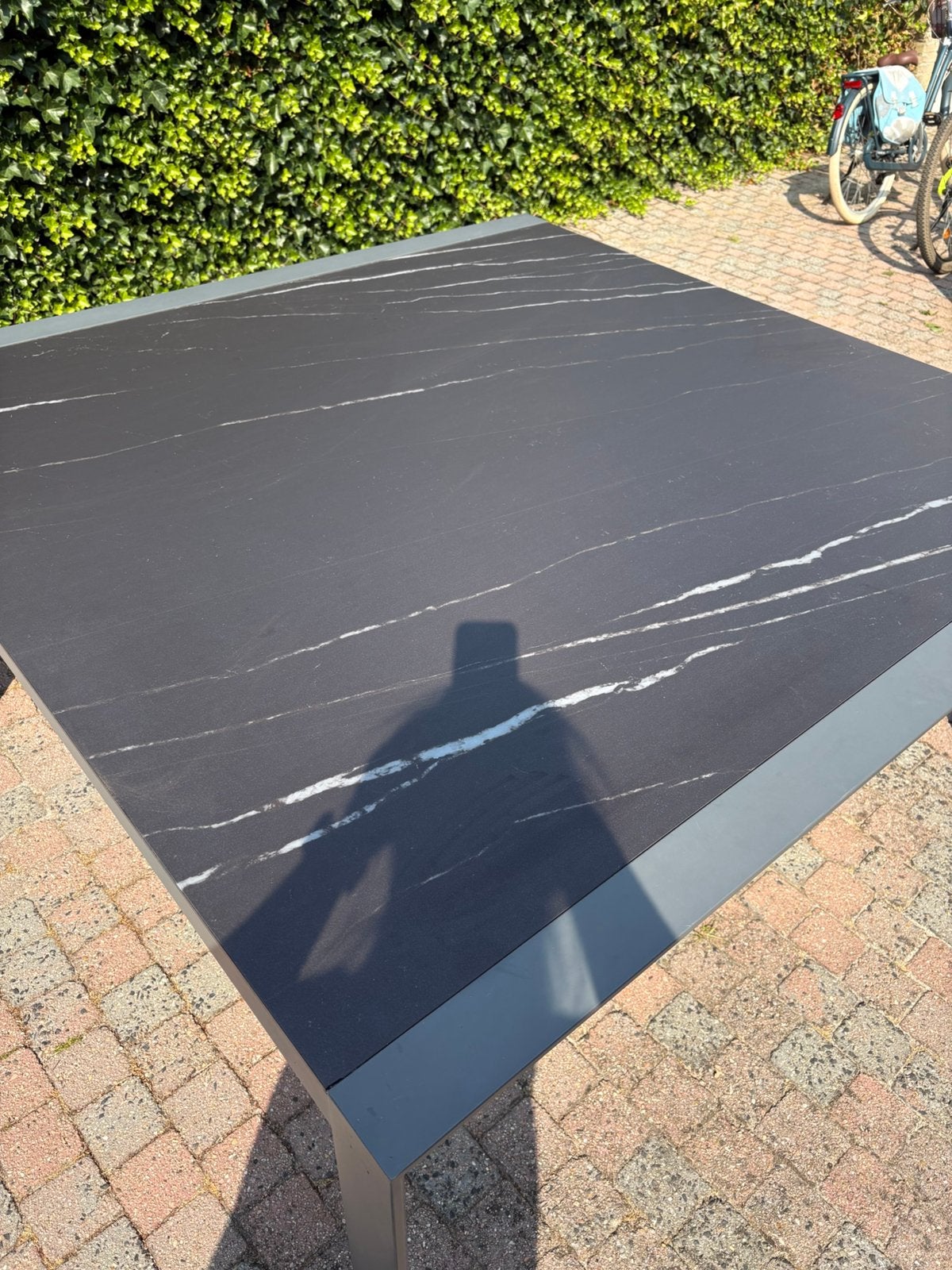 Tuintafel 160cm x 160cm, Tuin en Terras, Ophalen, Gebruikt
