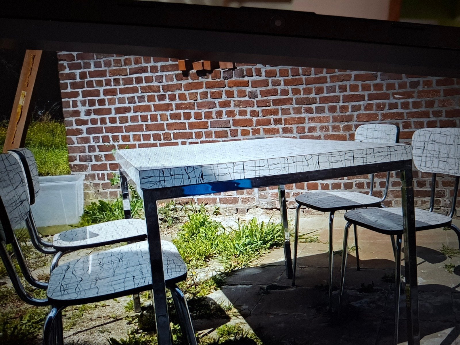 Vinted tafel en 4 stoelen, Ophalen