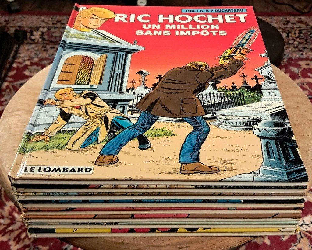 Ric Hochet - 8 albums, Livres, Plusieurs BD, Utilisé, Tibet et A.P. Duchateau, Enlèvement ou Envoi