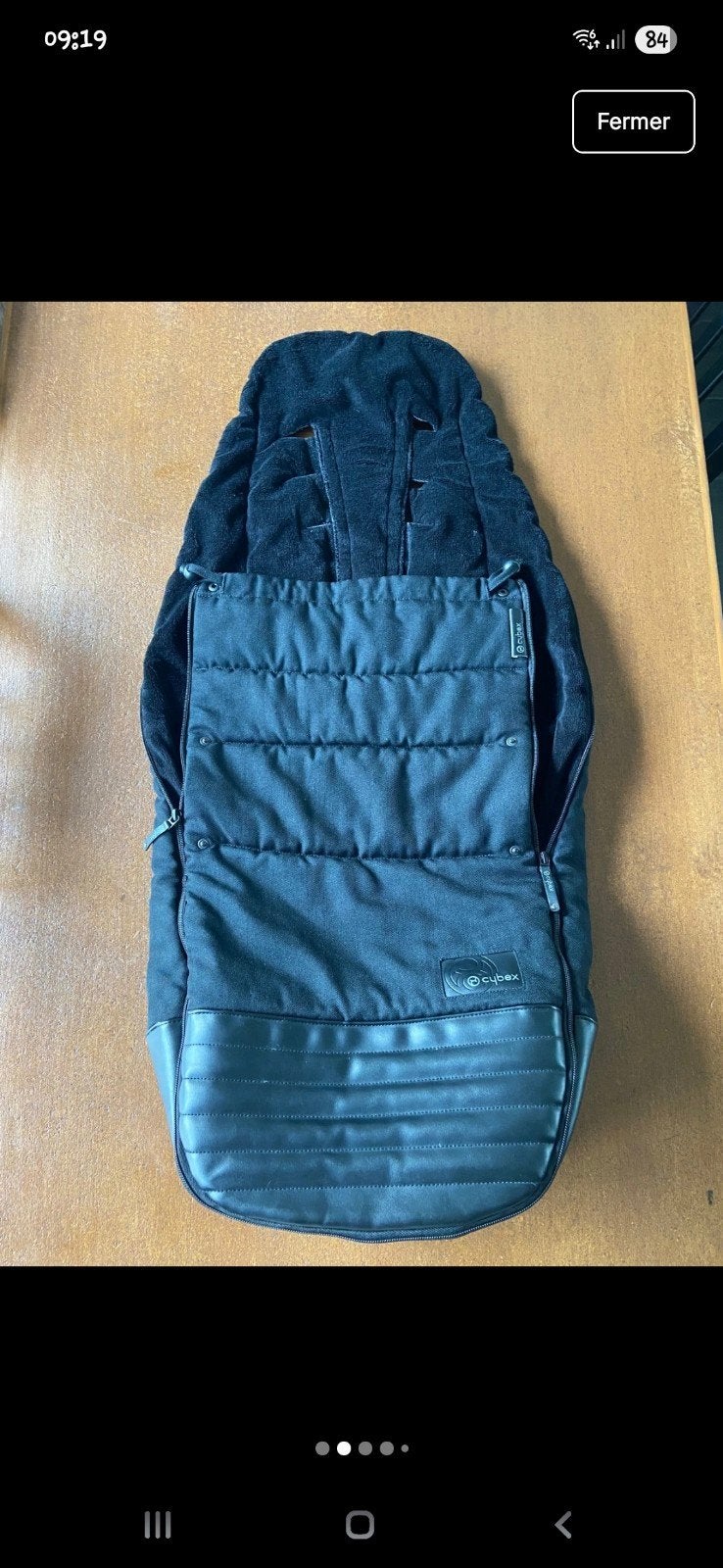 Voetenzak voor kinderwagen, Ophalen