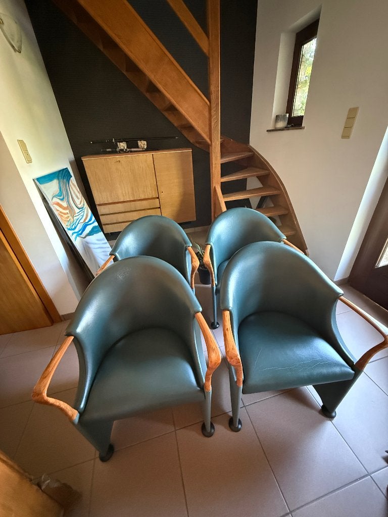 Set van 2 vintage “Coro” stoelen, Huis en Inrichting, Stoelen, Ophalen, Gebruikt, Twee, Overige kleuren