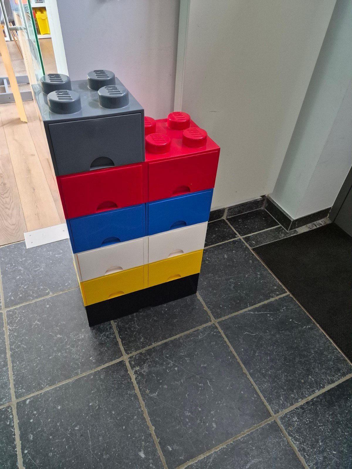 Bacs de rangement style LEGO – 9 tiroirs + double bac, Enlèvement, Utilisé