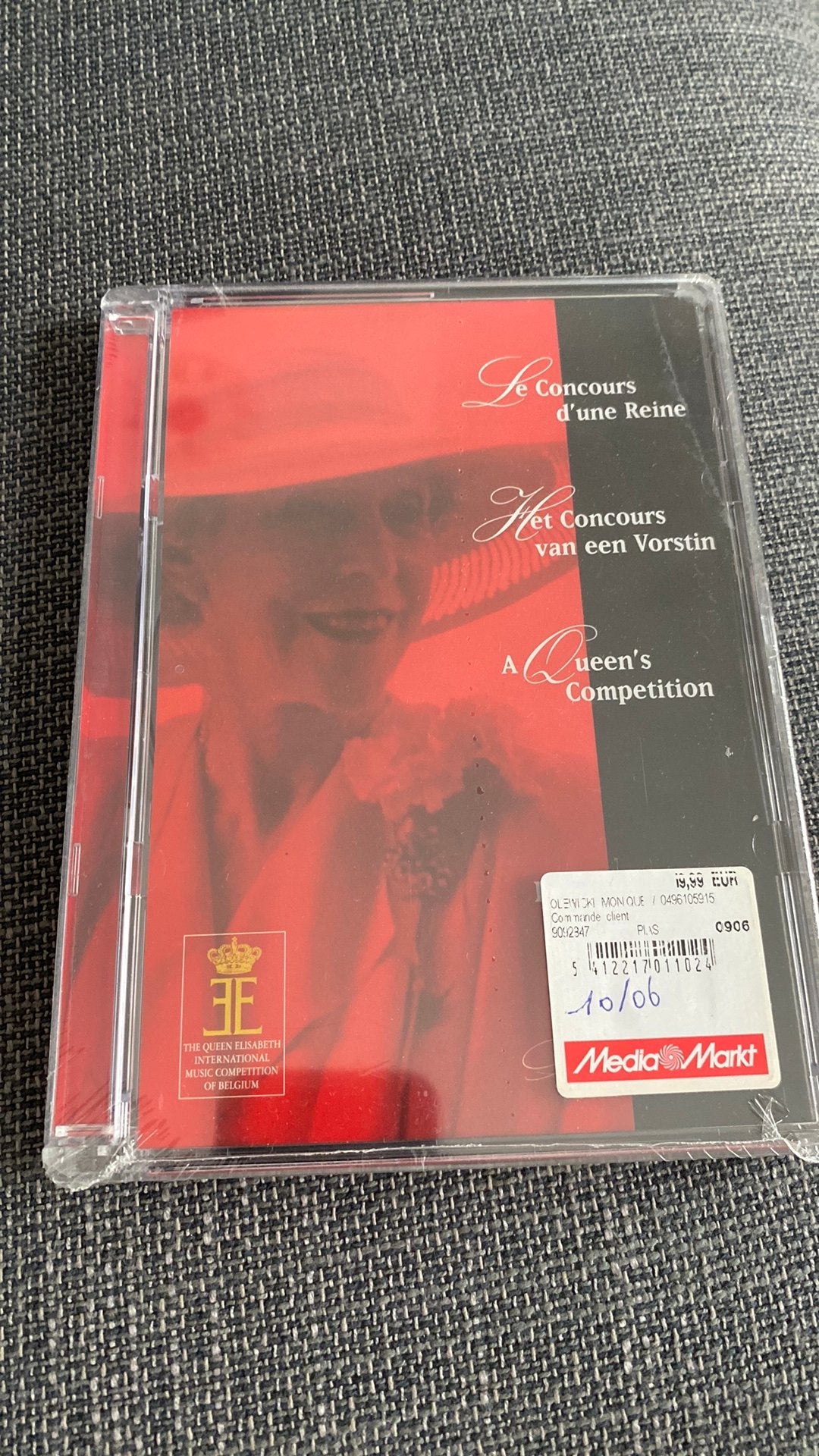 DVD De wedstrijd van de koningin, Ophalen, Nieuw in verpakking