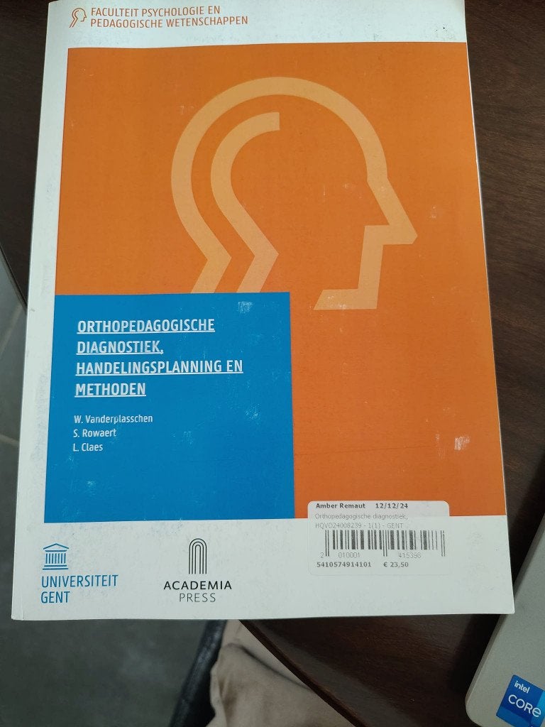 Orthopedagogische diagnostiek handelingsplanning en methoden, Boeken, Ophalen, Zo goed als nieuw
