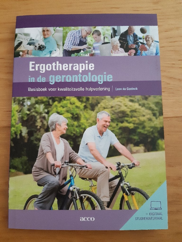 Ergotherapie in de gerontologie, Boeken, Studieboeken en Cursussen, Ophalen, Nieuw, Acco, Hogeschool
