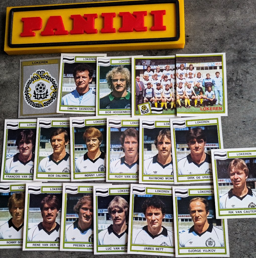 PANINI FOOTBALL 84 sk LOKEREN 18 STICKERS 1984, Ophalen of Verzenden, Nieuw