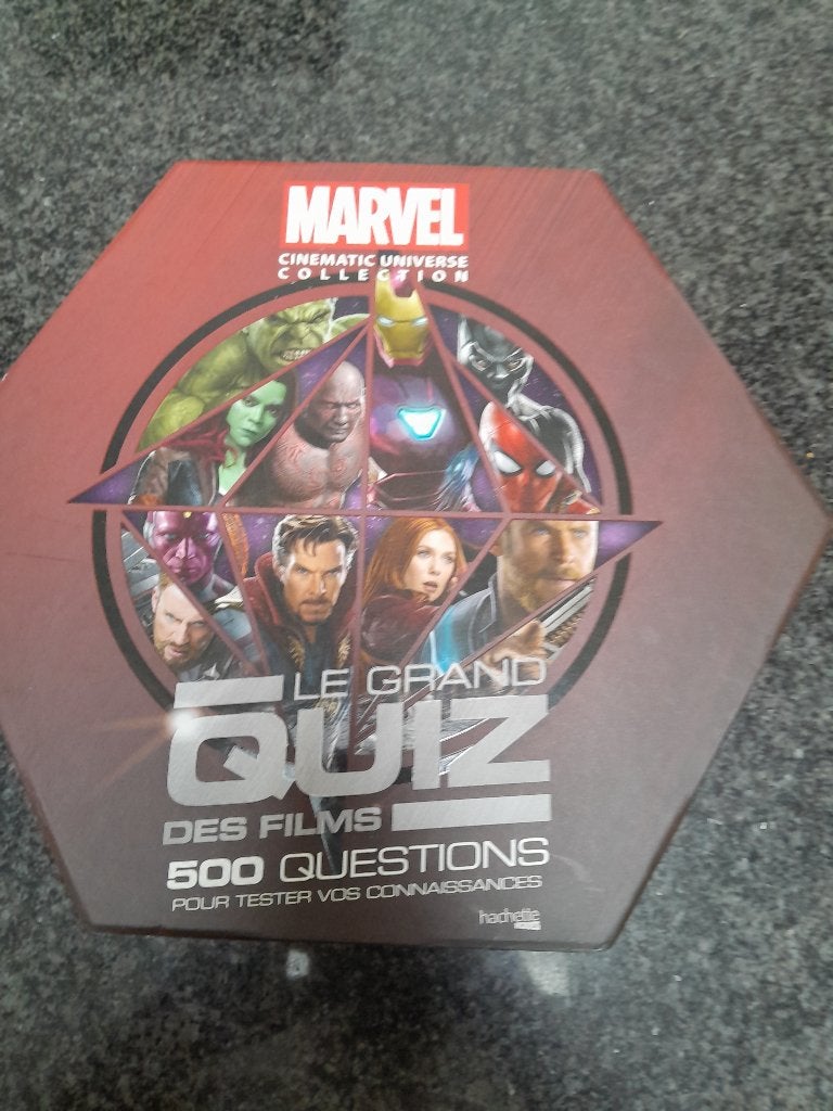 Jeux de société Quiz Marvel, Trois ou quatre joueurs, Enlèvement, Comme neuf