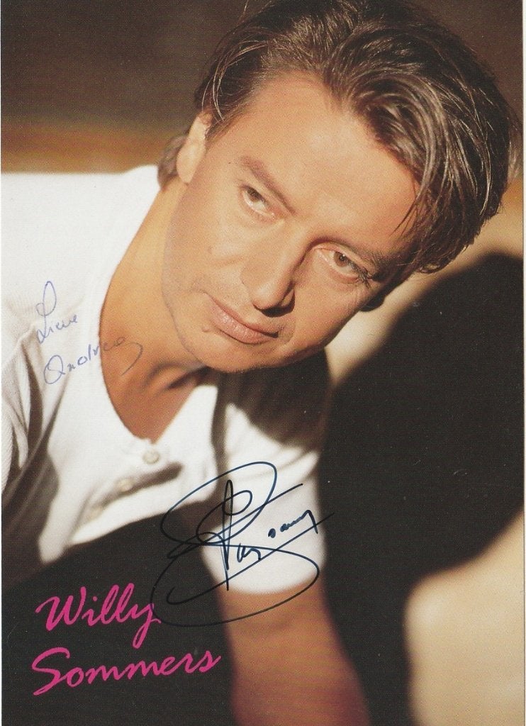 Willy Sommers - foto met handtekening - 1995, Ophalen of Verzenden, Zo goed als nieuw, Foto of Kaart, Gesigneerd