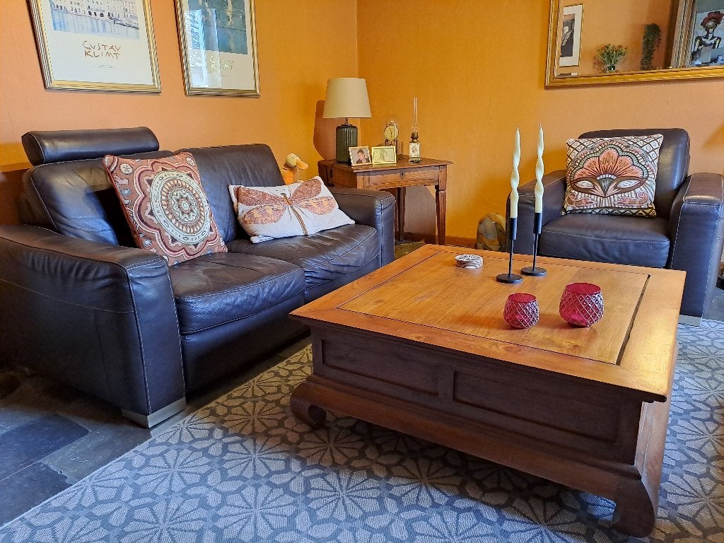 salon, Ophalen, Gebruikt, 150 tot 200 cm, Rechte bank