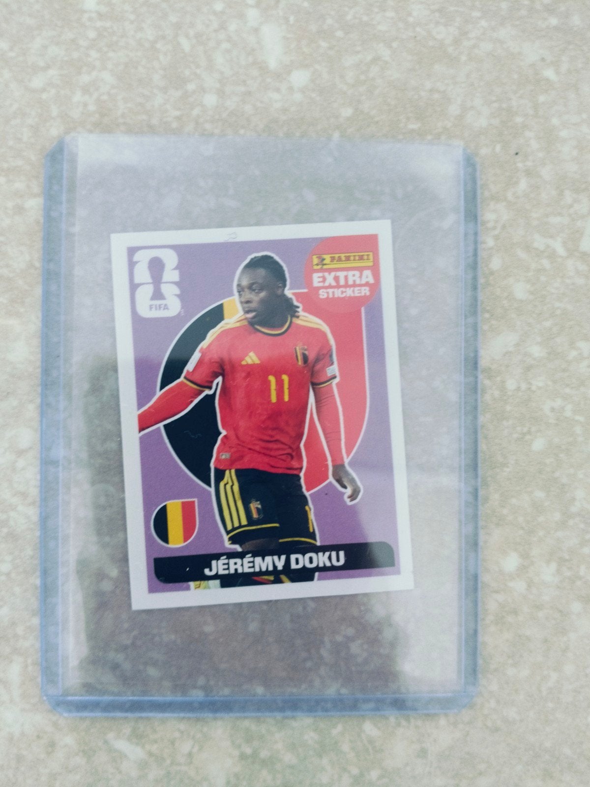 Panini extra sticker WK 2026 Jeremy Doku, Ophalen of Verzenden, Sticker