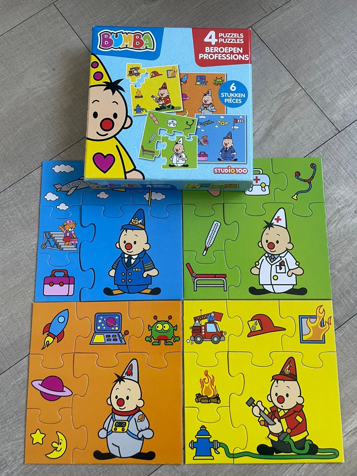 Puzzel Bumba (4 puzzels van 6 stukken), Kinderen en Baby's, Ophalen, Minder dan 10 stukjes, Zo goed als nieuw, 2 tot 4 jaar