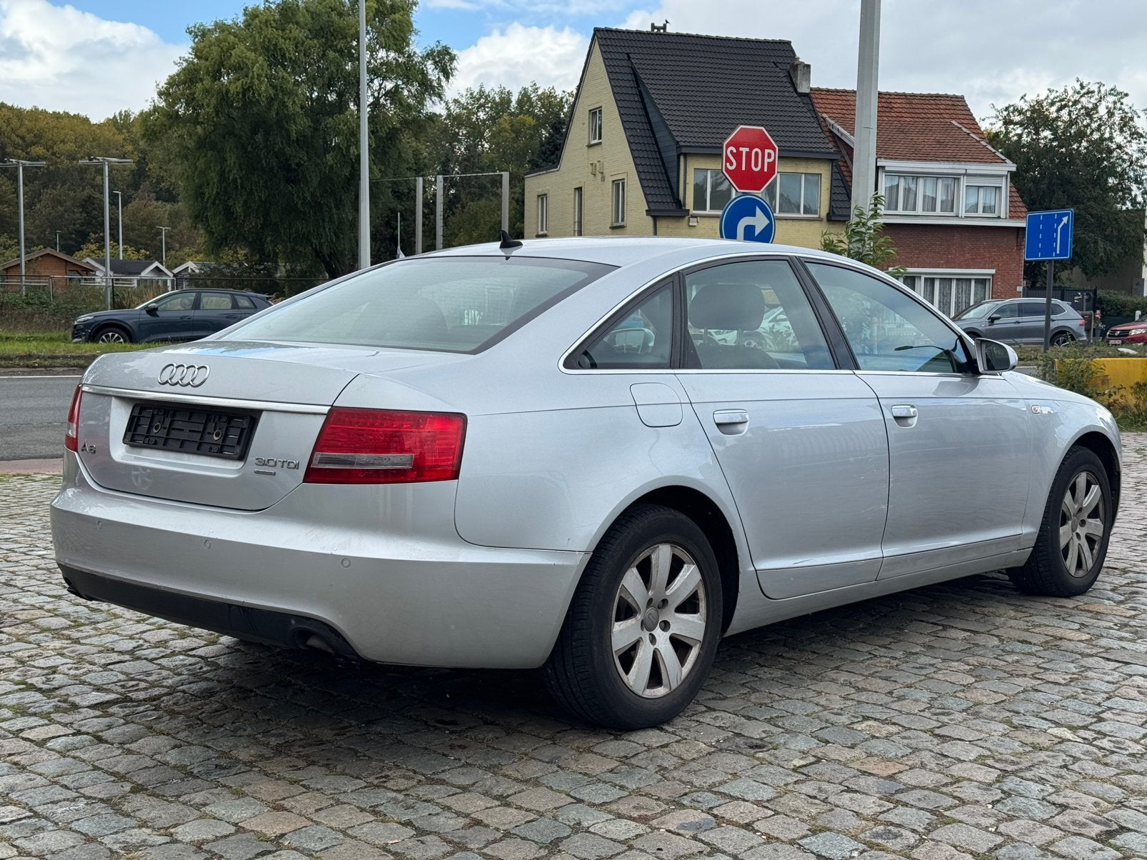Audi A6 3.0 TDi V6 24v Quattro *Automaat*Leder*Navi*, Autos, Cuir, Argent ou Gris, Achat, 155 kW