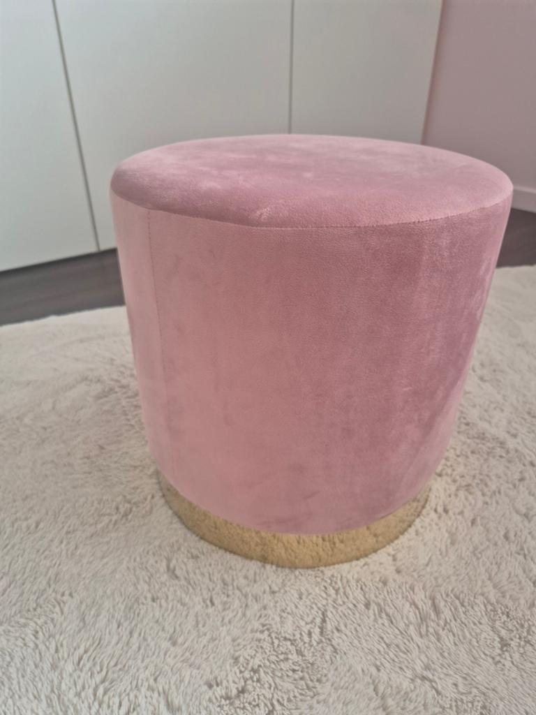 Poef velvet roos, Ophalen