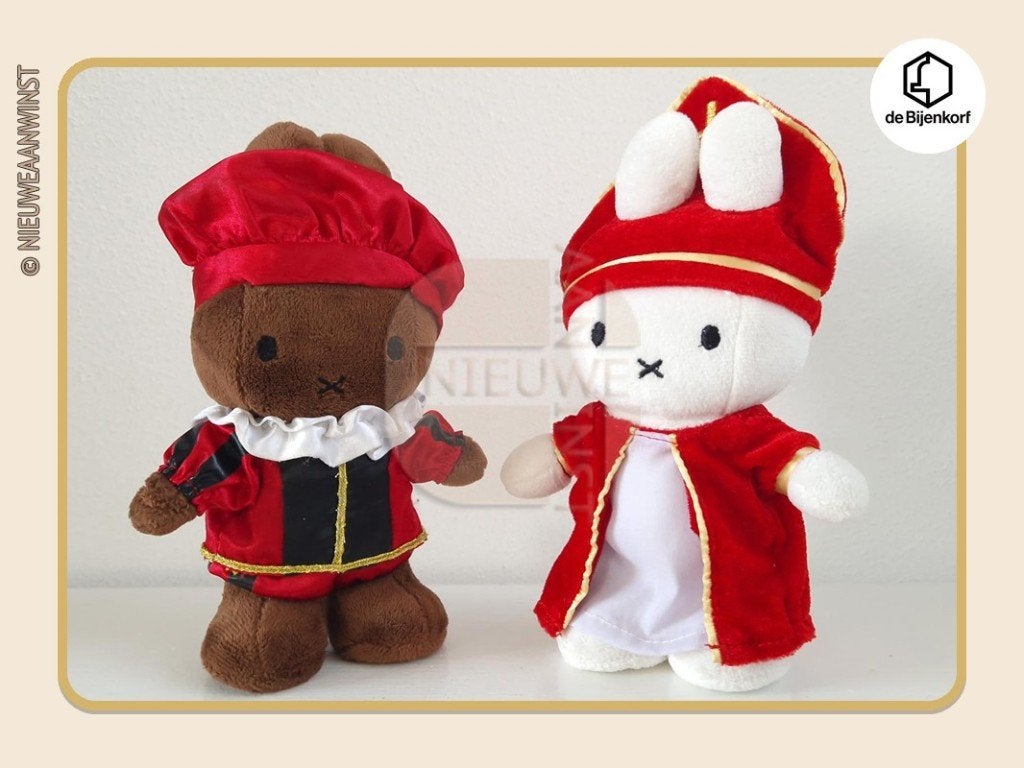 Nijntje / Nina Sint en Piet knuffels / poppen Bijenkorf 23cm, Divers, Envoi, Comme neuf