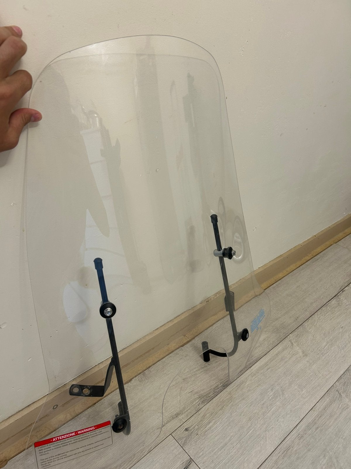 Wit windscherm GY6 scooters, Ophalen of Verzenden, Zo goed als nieuw