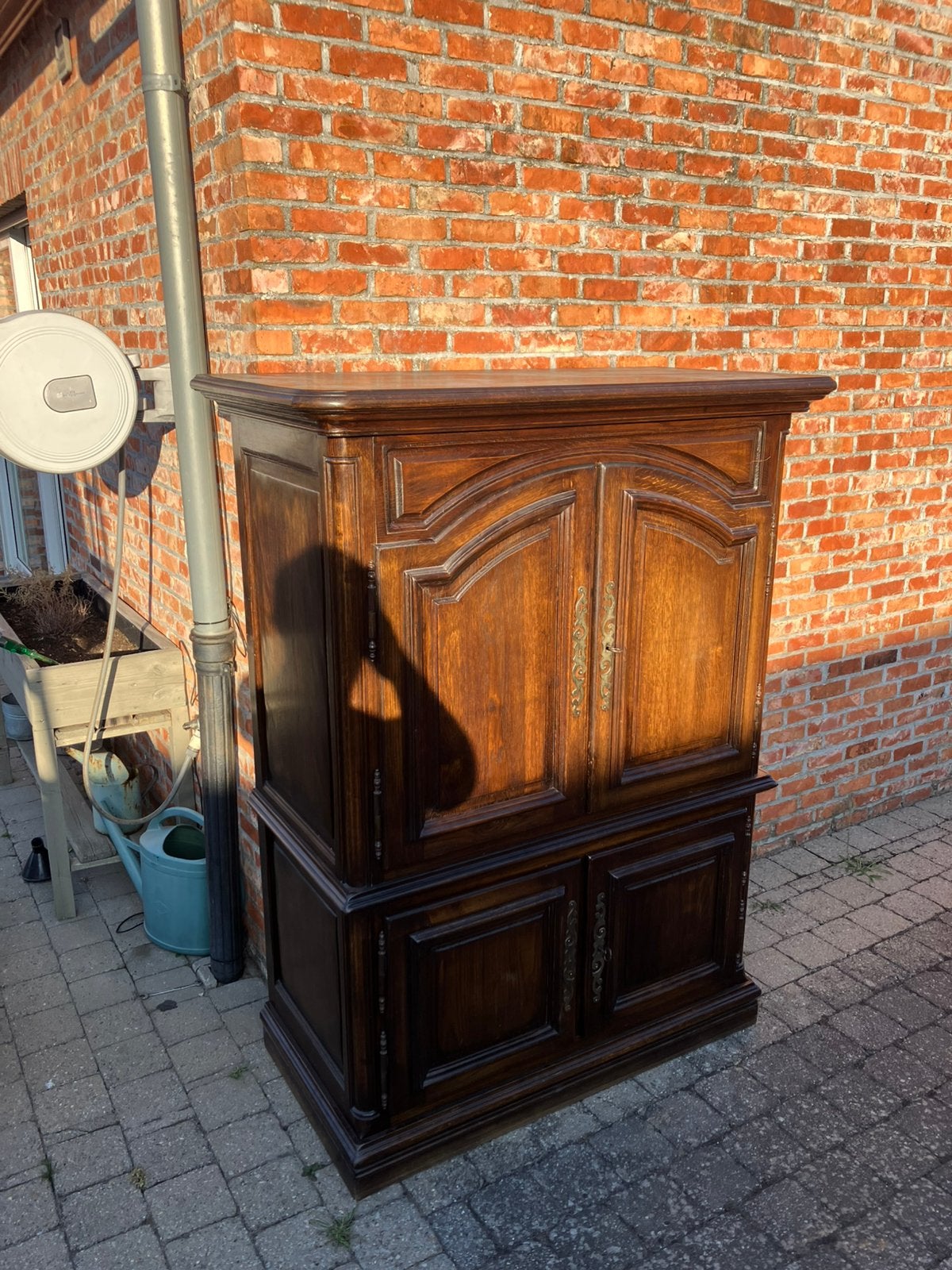 Eiken antieke tv kast gratis ophalen, Huis en Inrichting, Ophalen, Zo goed als nieuw