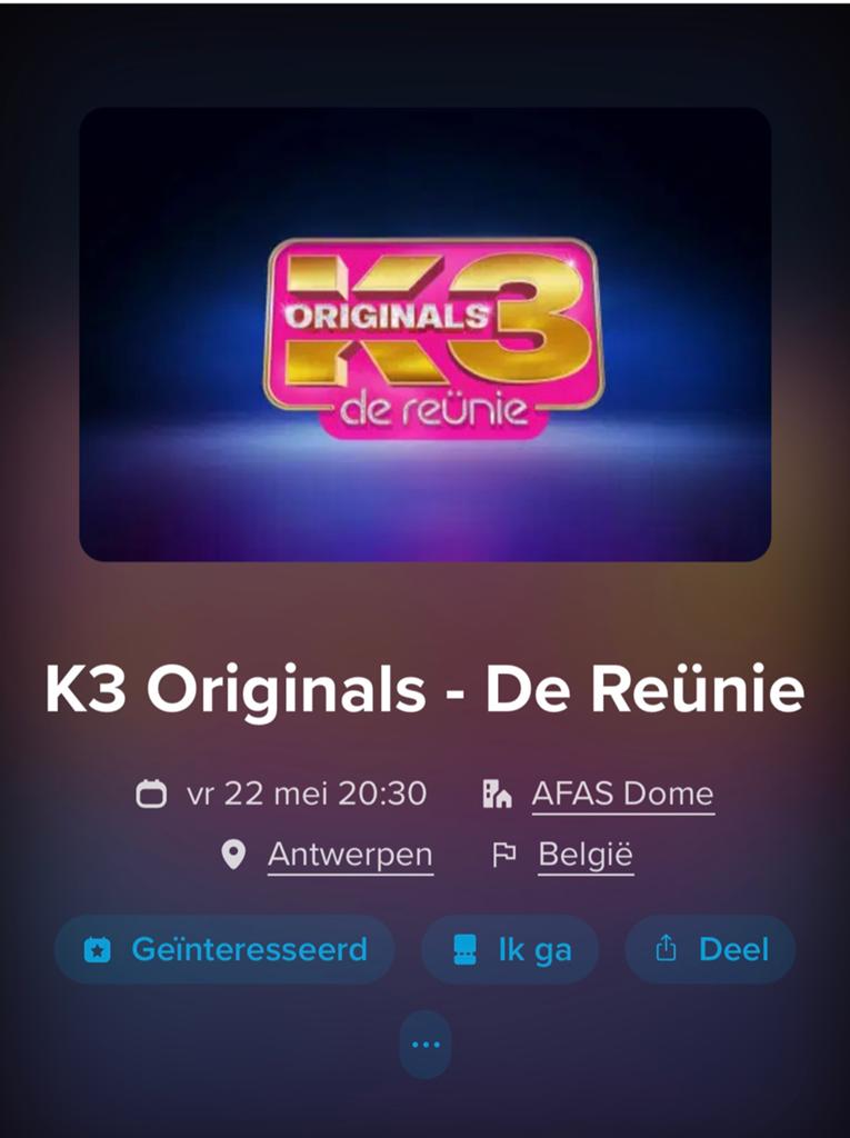 K3 tickets - 5 beschikbaar