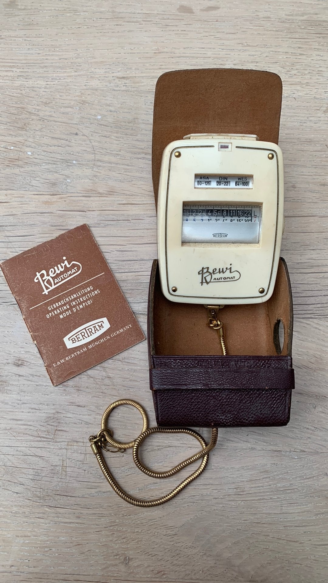 Luxmètre automatique Bertram Bewi original, Housse de transport incluse, Enlèvement, Utilisé, Autres types