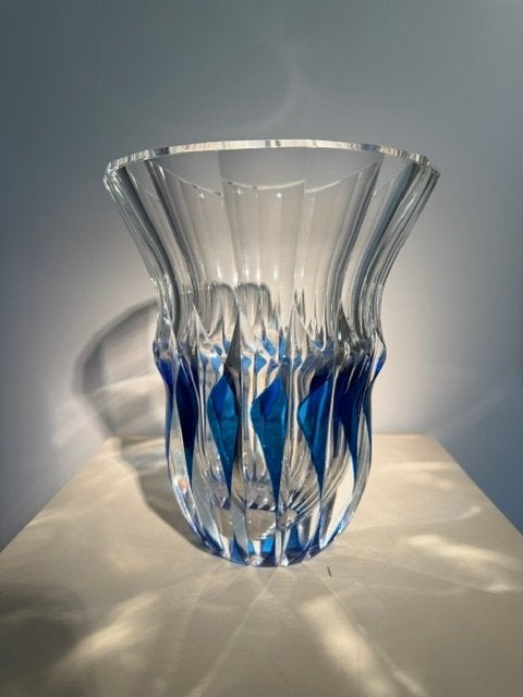 Vase Val Saint Lambert avec signature !, Antiquités & Art, Enlèvement ou Envoi
