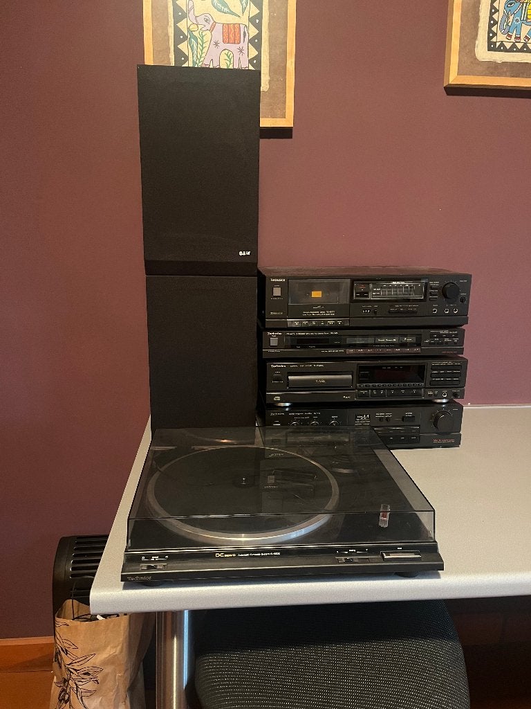 Technics stereo voor reparatie of onderdelen, Audio, Tv en Foto, Stereoketens, Ophalen, Gebruikt, Cassettedeck
