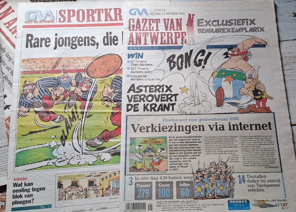 Asterix krant 2005, Verzamelen, Ophalen of Verzenden, 1980 tot heden, Krant