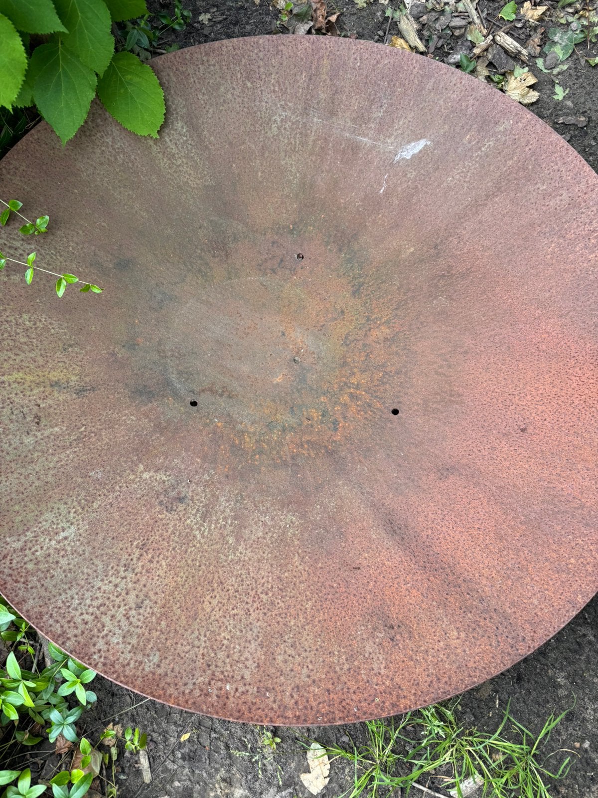 Vuurschaal in cortenstaal, Tuin en Terras, Ophalen, Zo goed als nieuw
