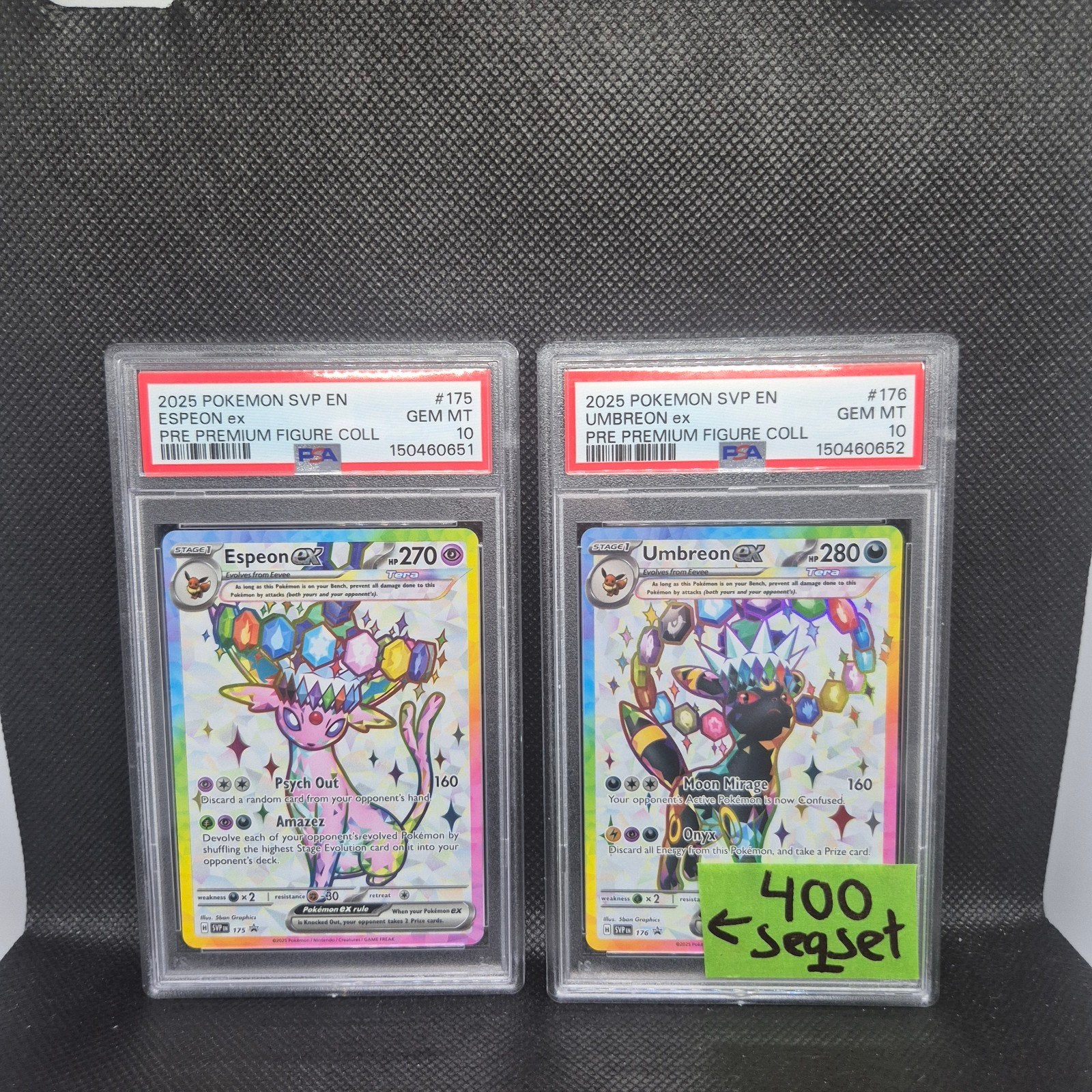 Kit Umbreon Ex Prismatic Evolutions PSA 10, Enlèvement ou Envoi