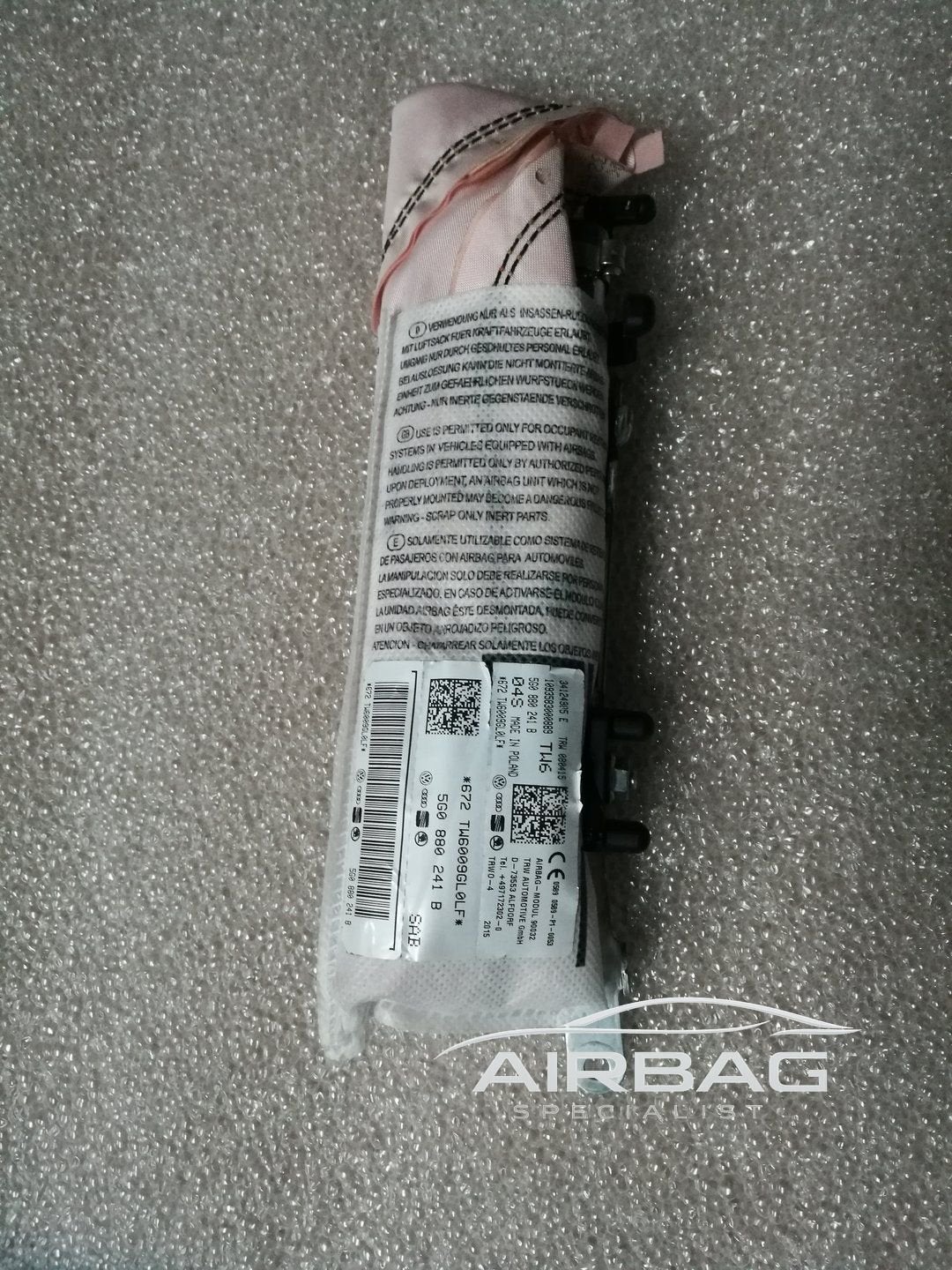 Skoda Octavia 2013 - 2019 stoel airbag Links 5E0 880 241 A 5, -, Utilisé, -, -