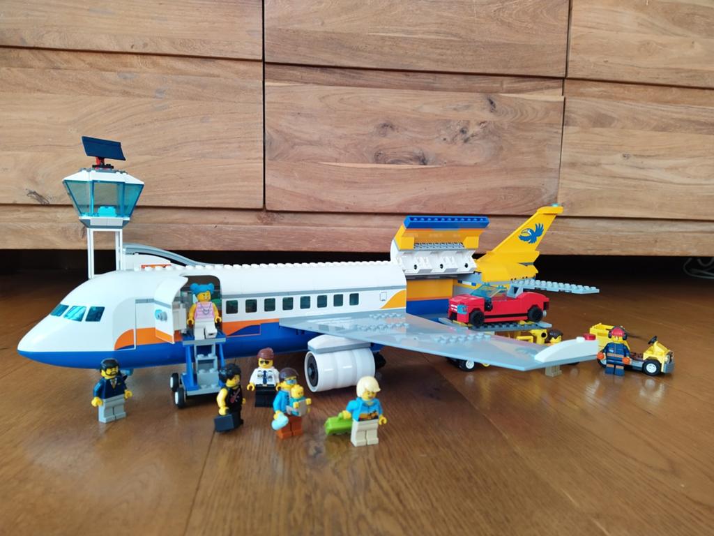 Lego vliegtuig, Ophalen, Lego