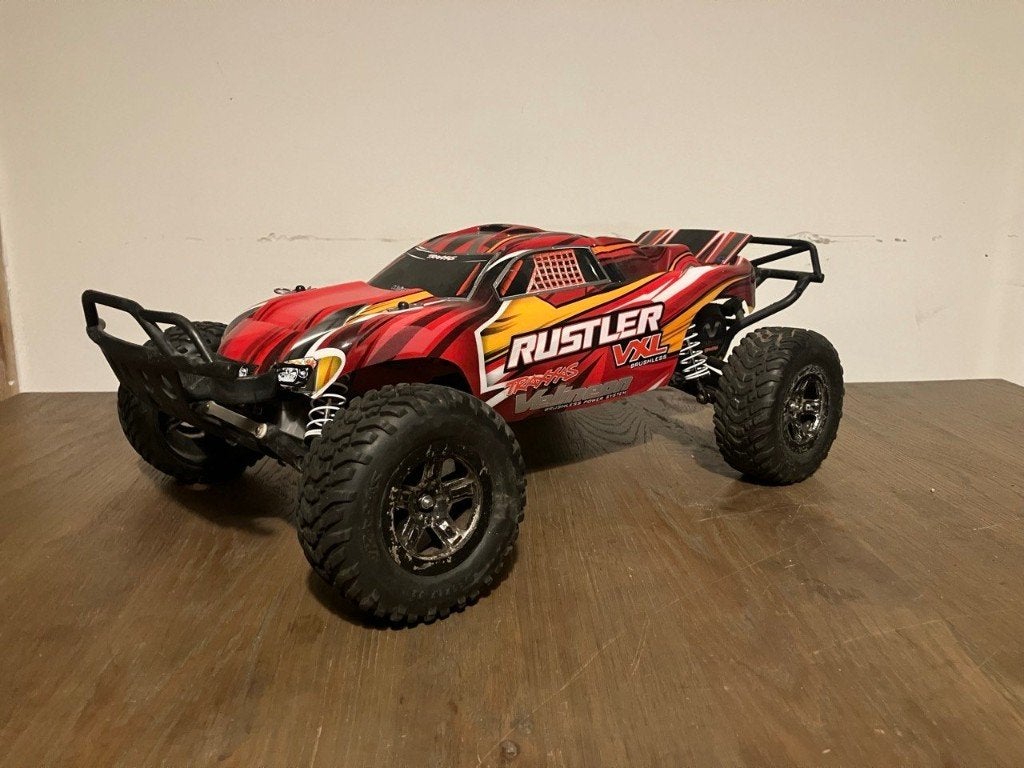 traxxas rustler vxl 2wd, Hobby en Vrije tijd, Gebruikt, Auto offroad, Schaal 1:10, Ophalen