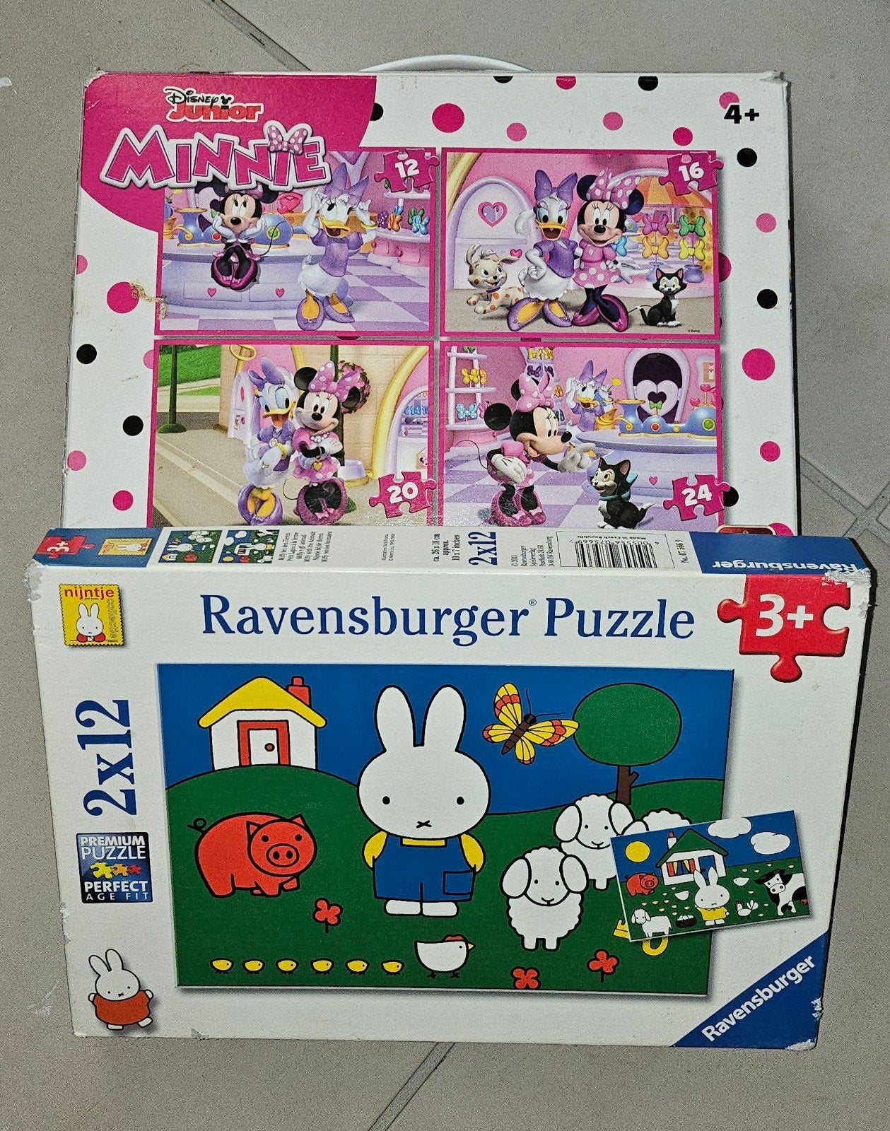 GRATIS 2 puzzels - minnie mouse & nijntje, Kinderen en Baby's, Ophalen