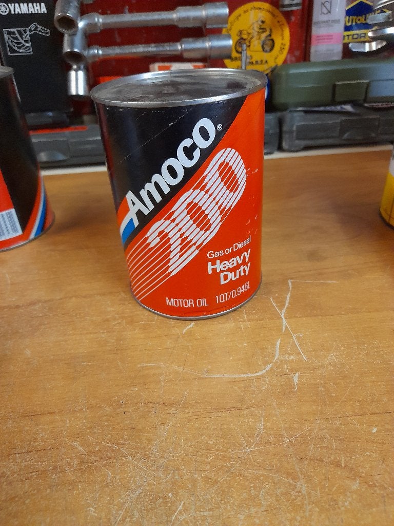 ancien bidon huile vide amoco 200, Enlèvement ou Envoi, Utilisé, Autres types