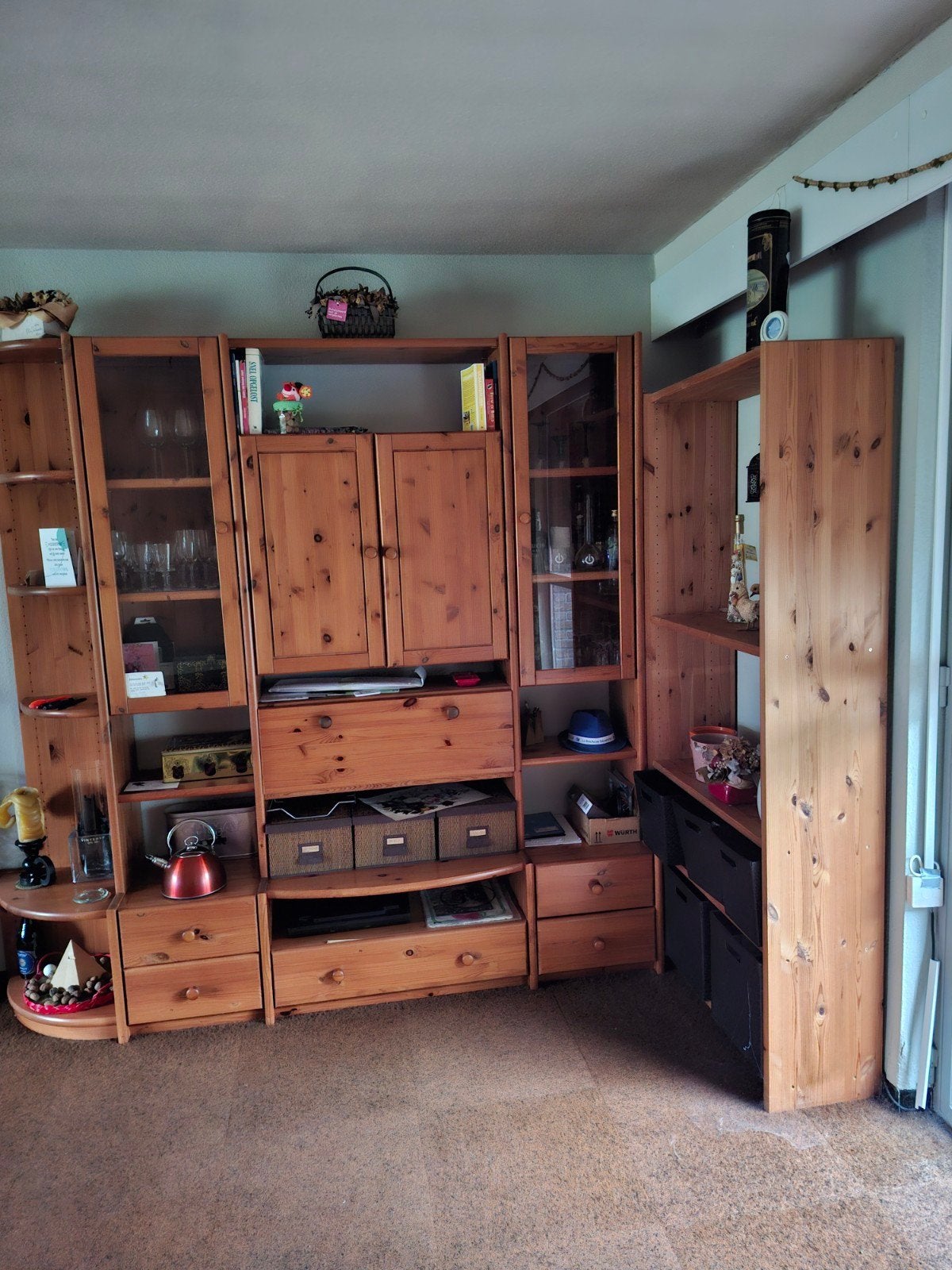Armoire murale en pin, Pin, 25 à 50 cm, 250 à 300 cm, Utilisé