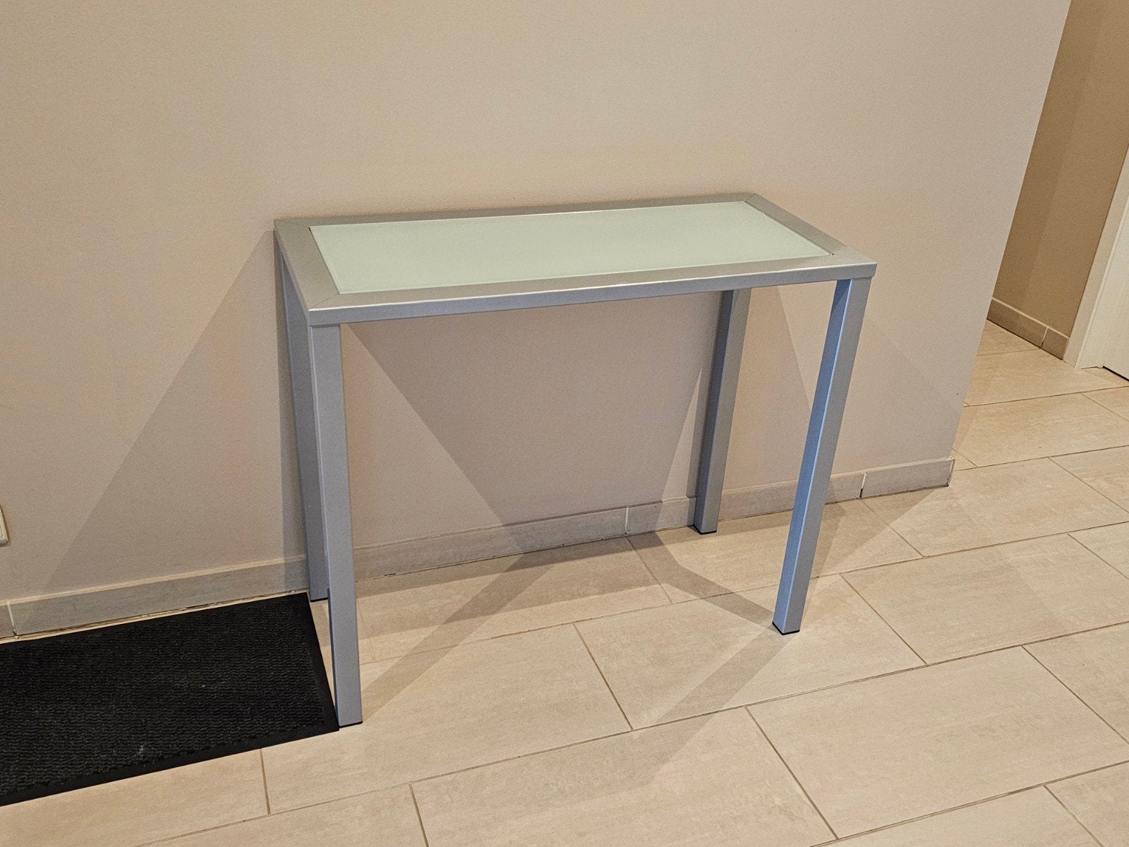 Sidetable, Huis en Inrichting, Ophalen, 50 tot 100 cm, Zo goed als nieuw, Glas