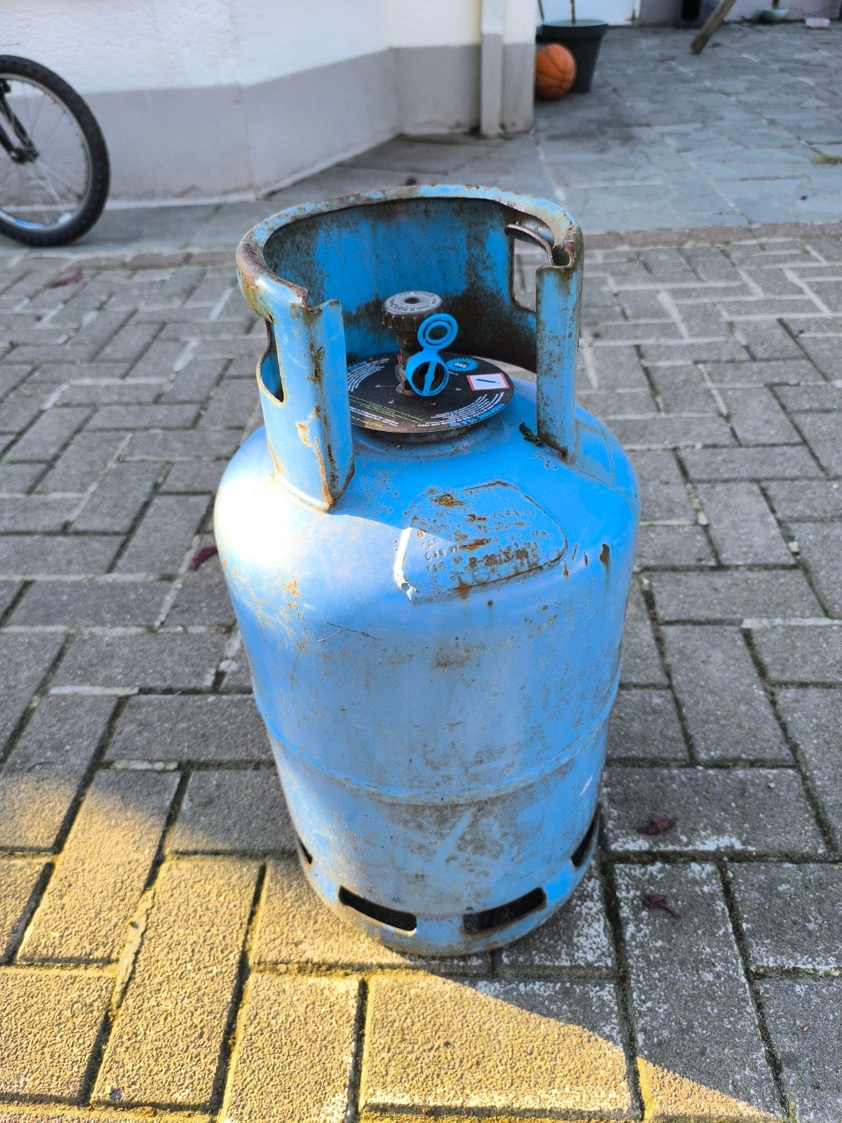 volle gasfles propaan 10.5 kg, Ophalen