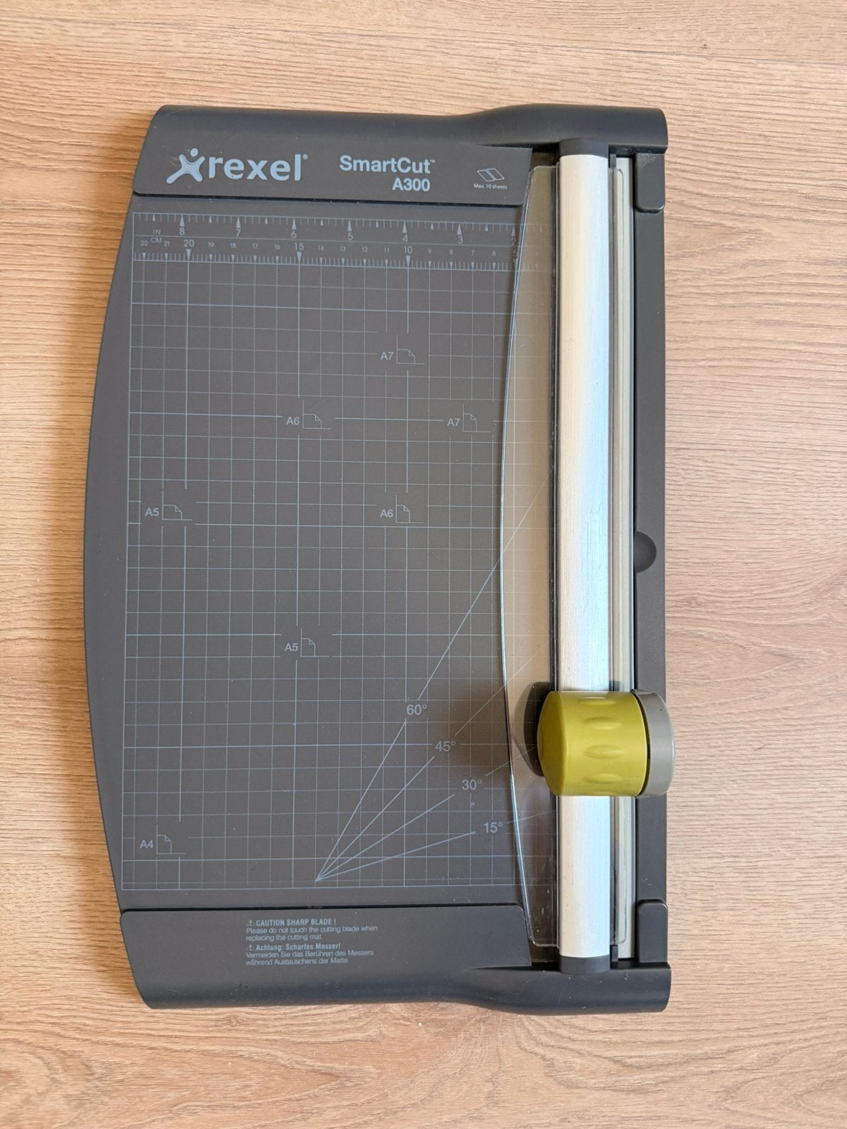 Rexel smartcut A300, Ophalen, Gebruikt